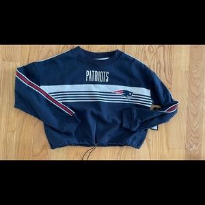 New England Patriots cropped sweatshirt - new